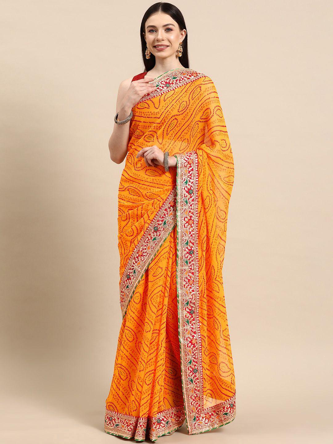 libas embellished embroidered saree