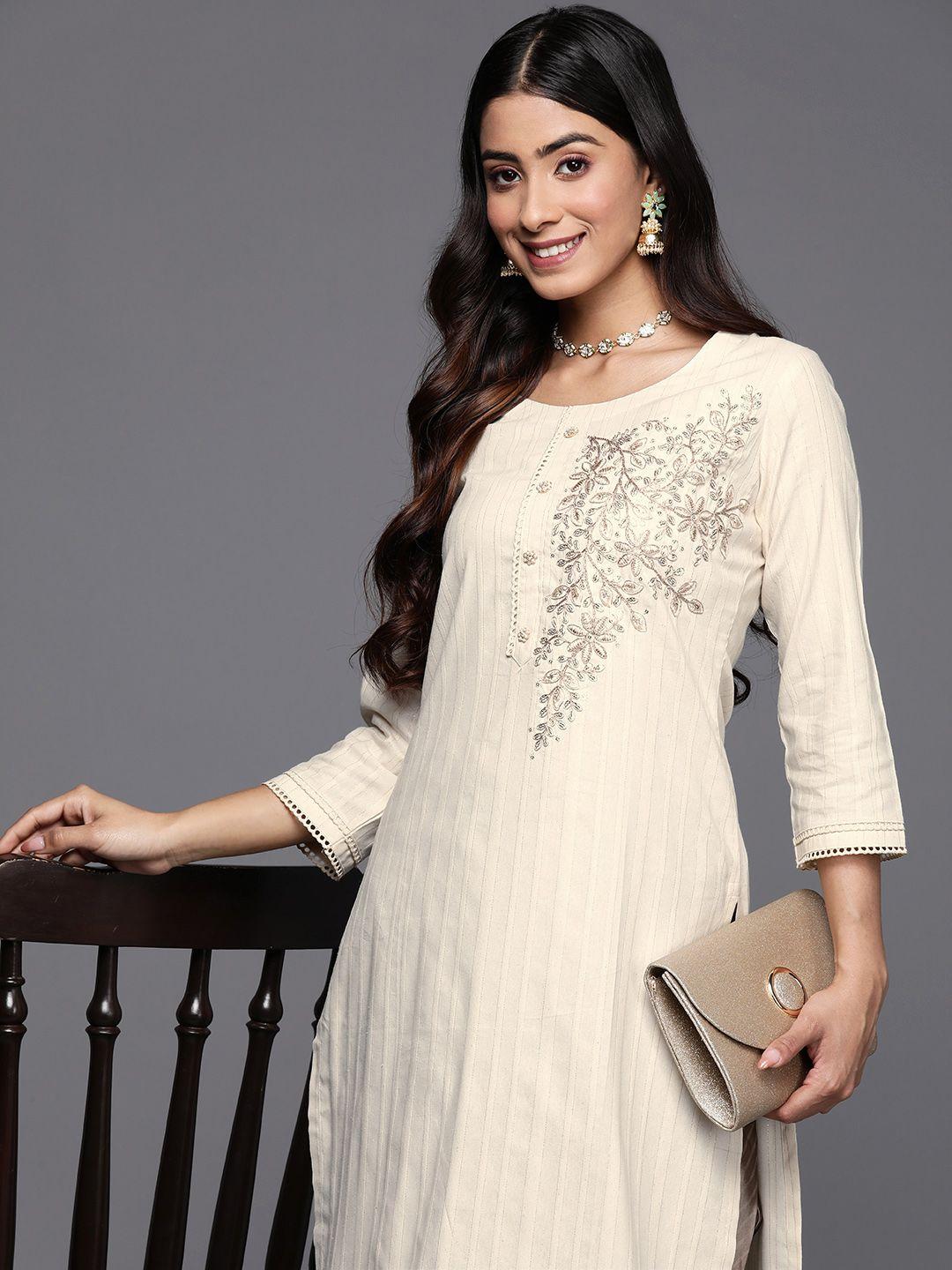 libas embellished floral kurta