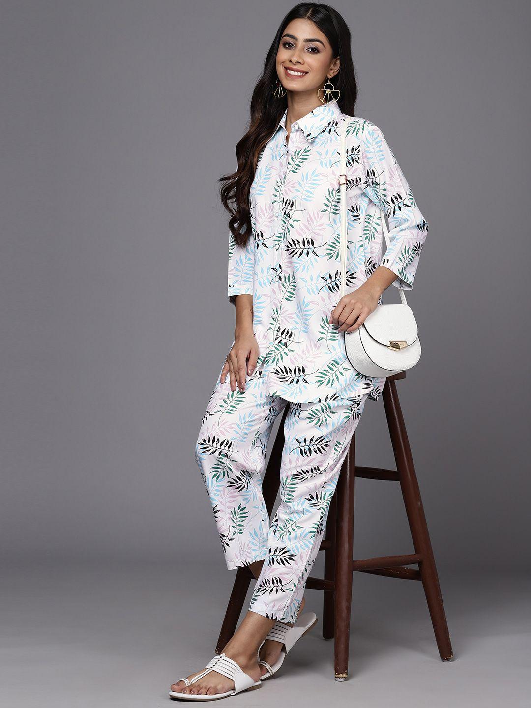 libas printed ethnic tunic with trousers