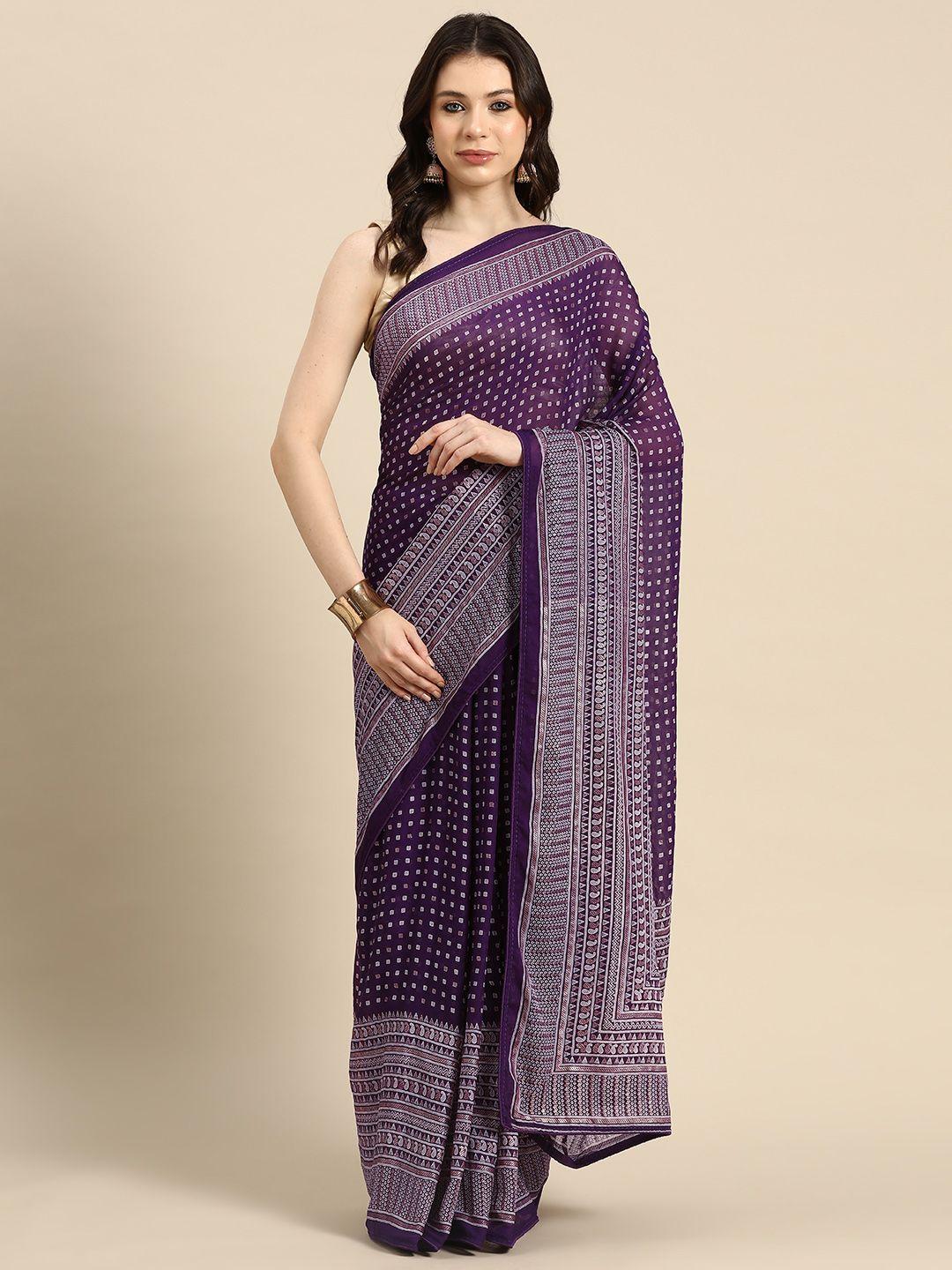 libas printed pure georgette saree