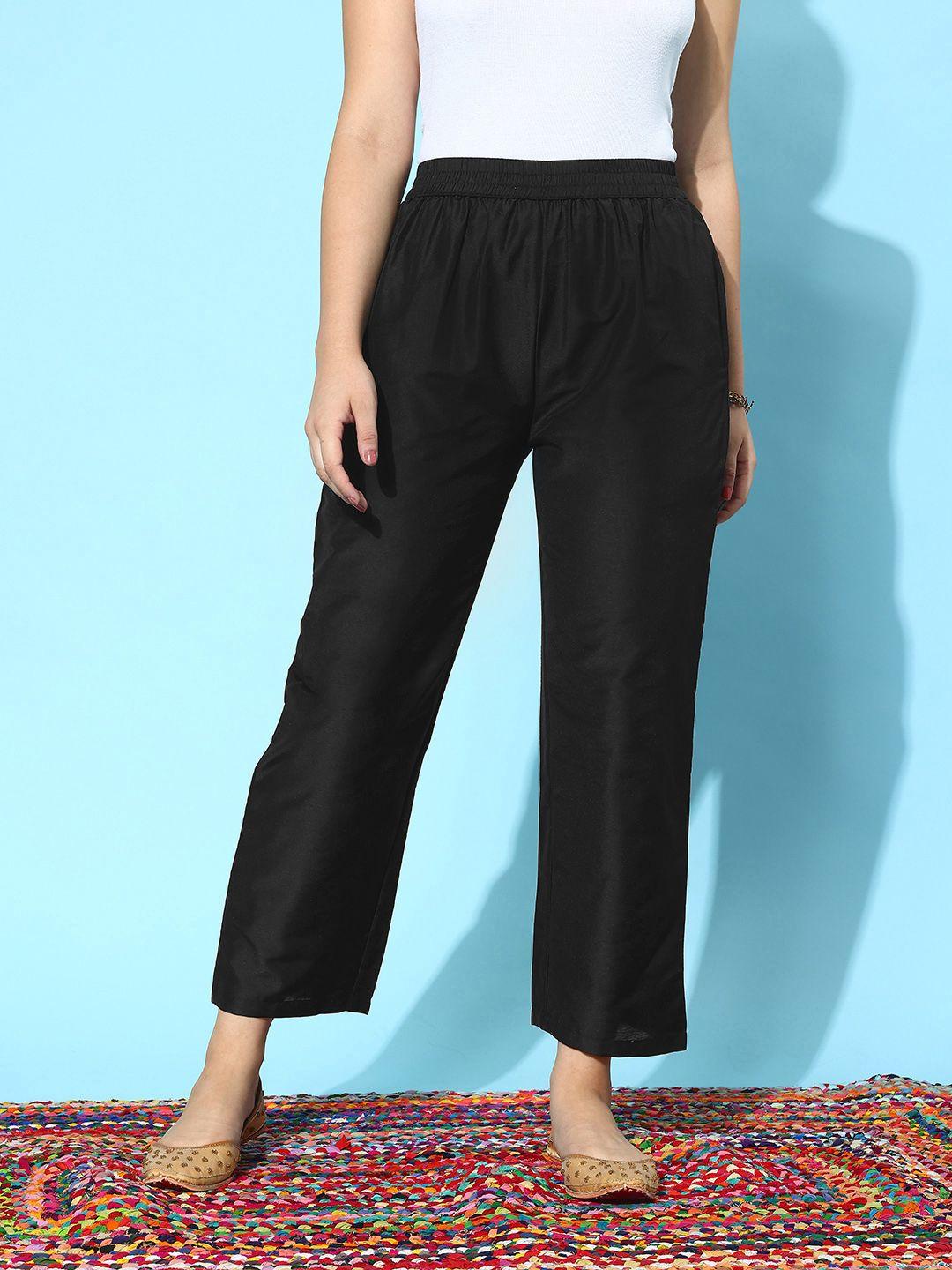 libas relaxed cropped pleated trousers