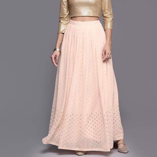 libas women embellished a-line skirt