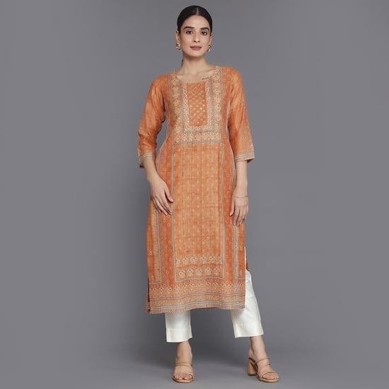 libas women embellished straight kurta