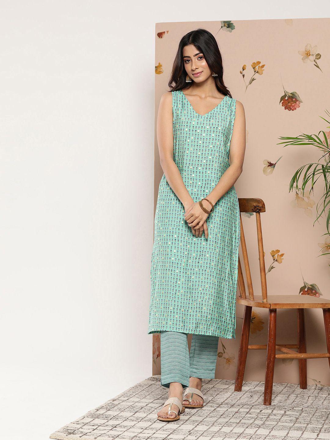 libas women floral motifs printed kurta