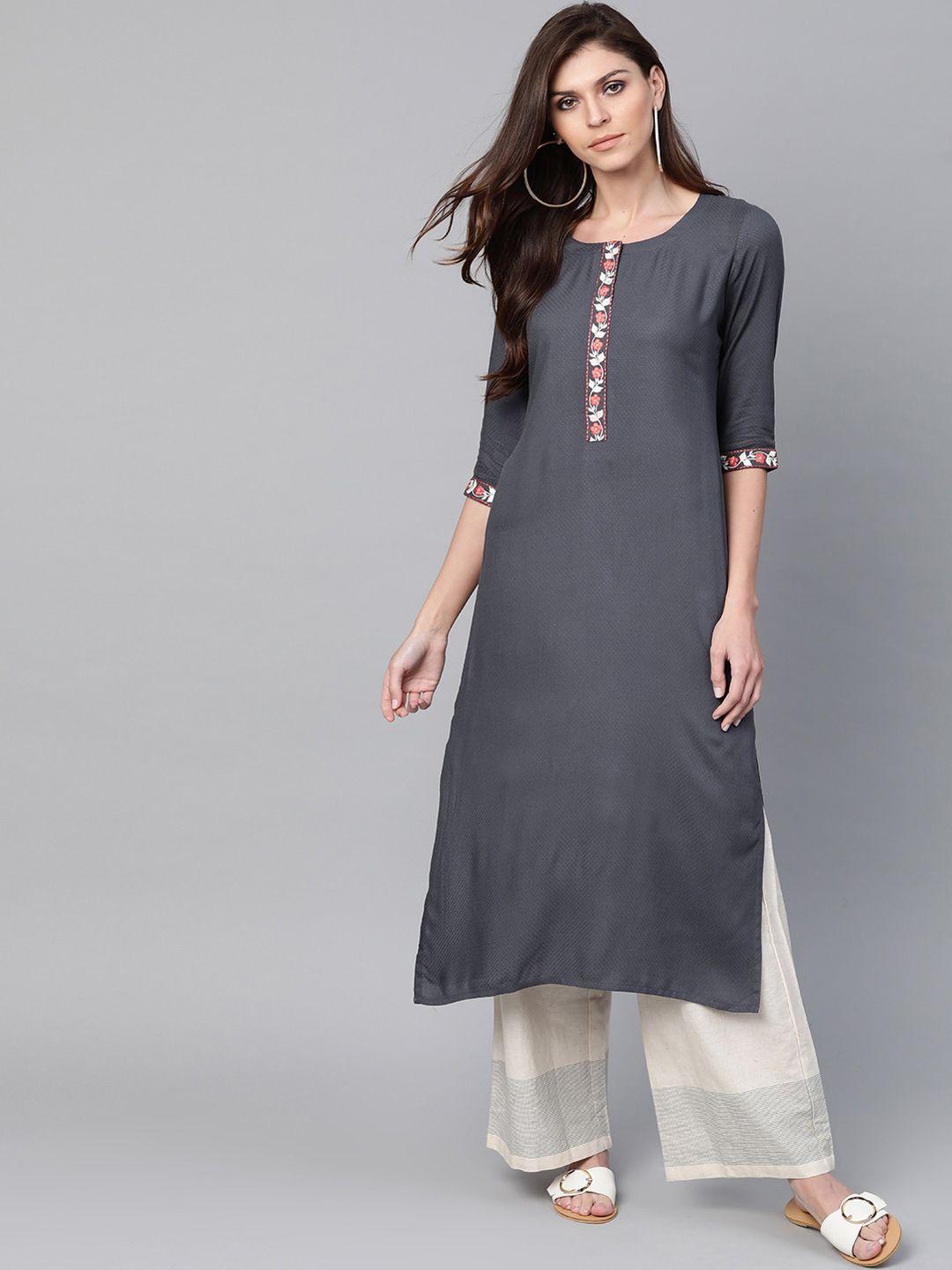 libas women mirror work kurta