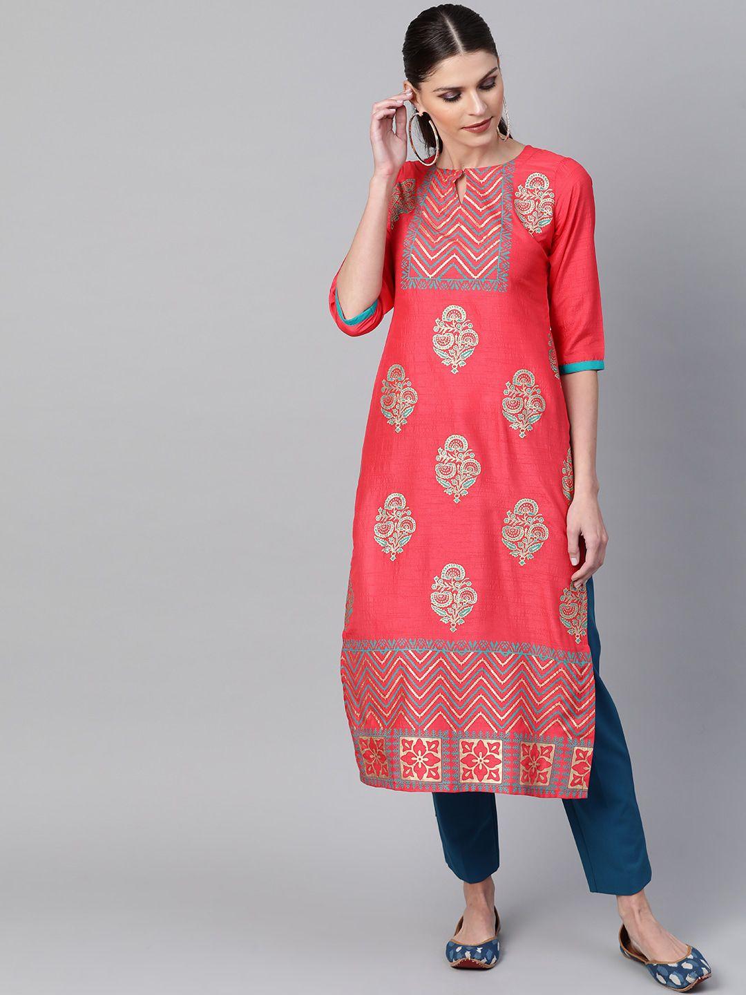 libas women printed design kurta