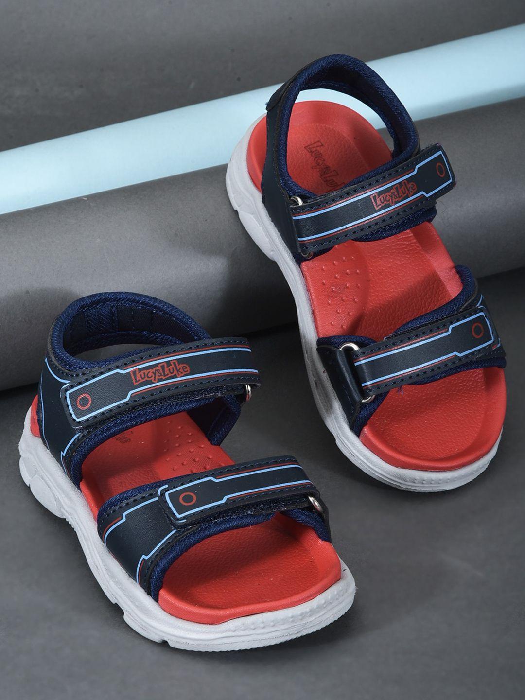 liberty kids fabric open toe sports sandals with velcro