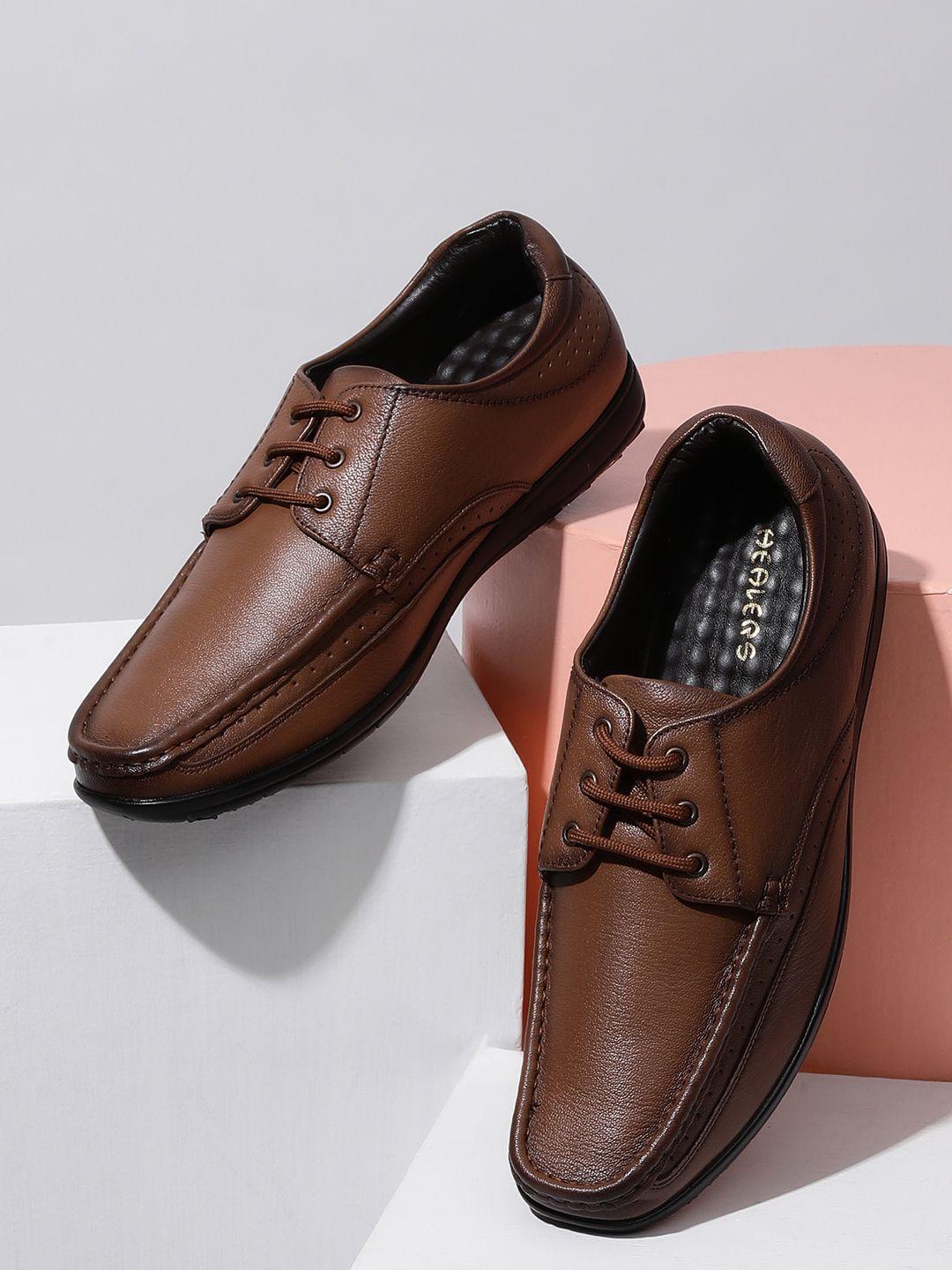 liberty-men-tan-colored-solid-leather-formal-derby-shoes