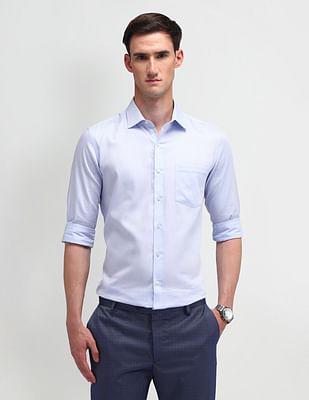 liberty classic fit textured shirt