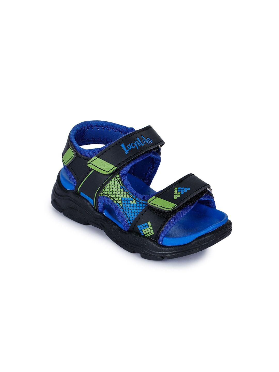 liberty kids blue & black sports sandals