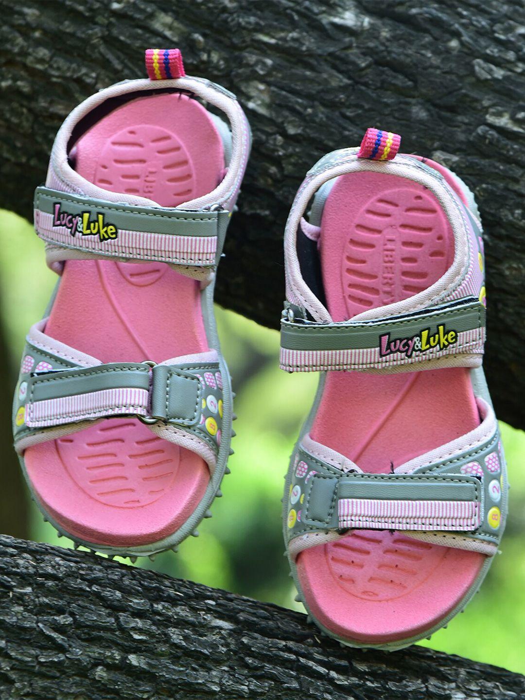 liberty kids printed sports sandals with velcro closure