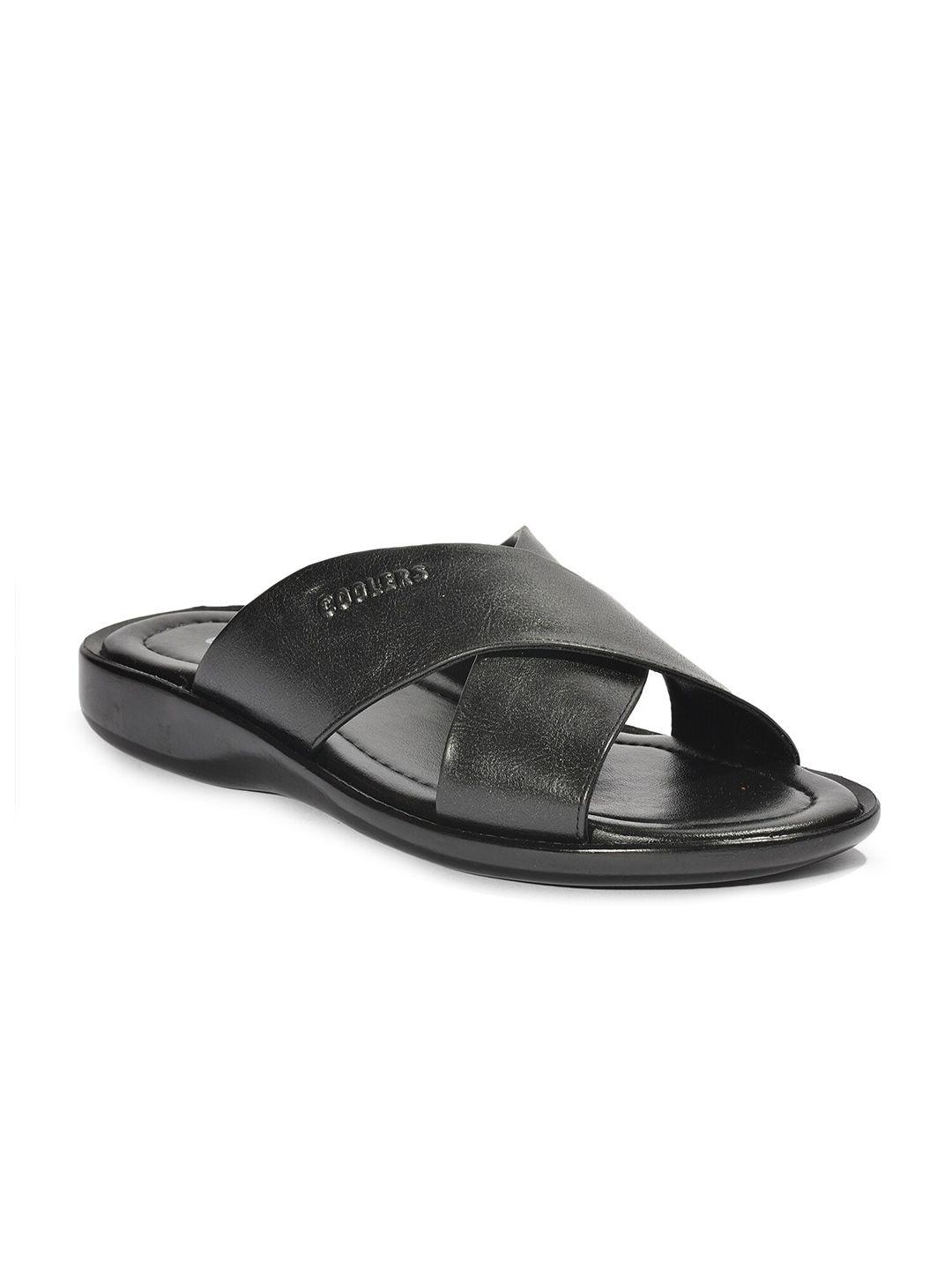 liberty men black solid comfort sandals