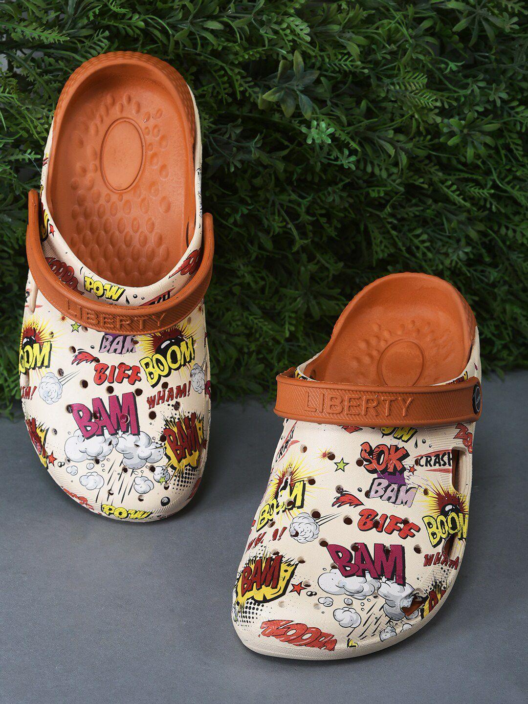 liberty men printed clogs