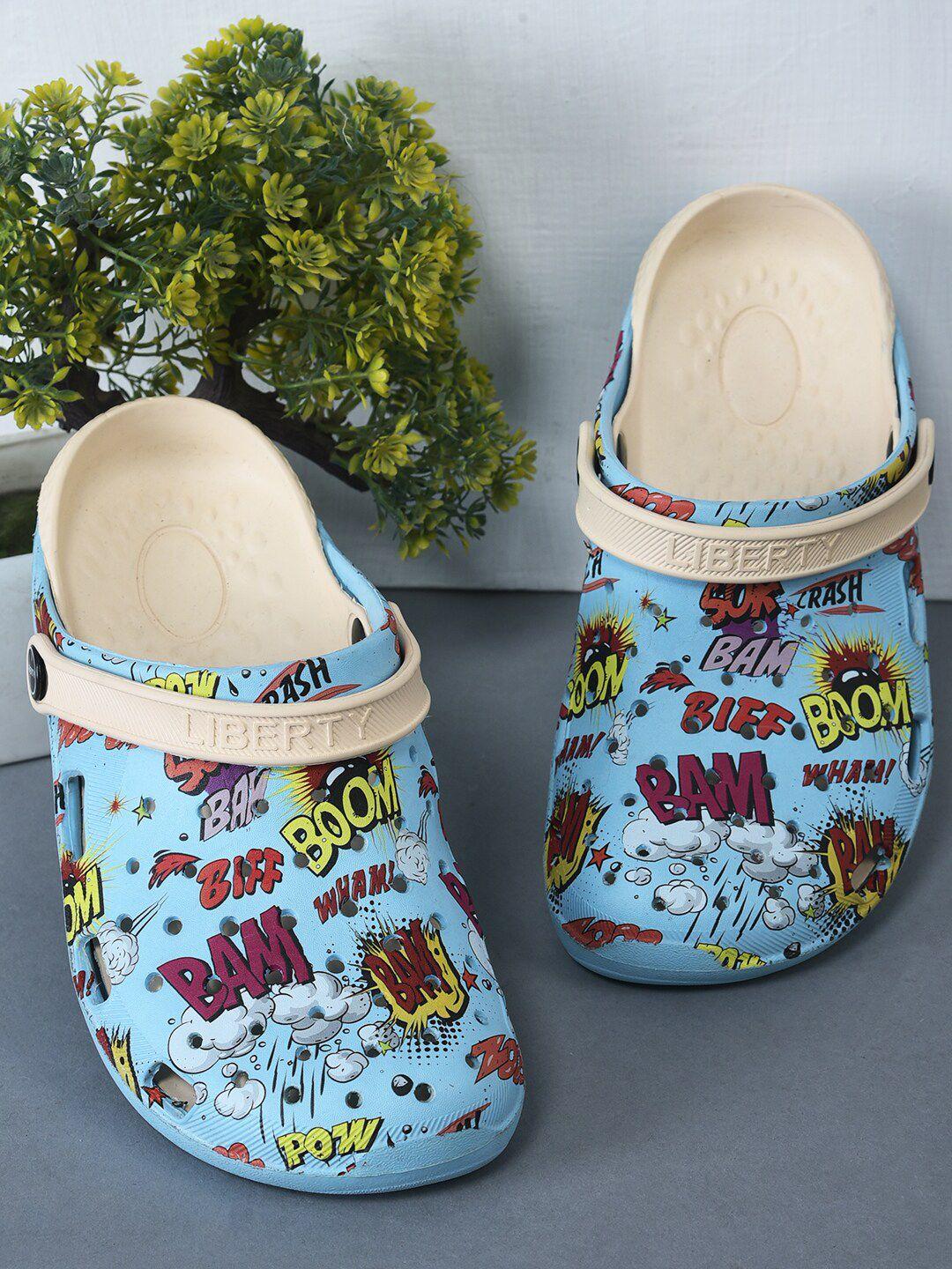 liberty men printed clogs