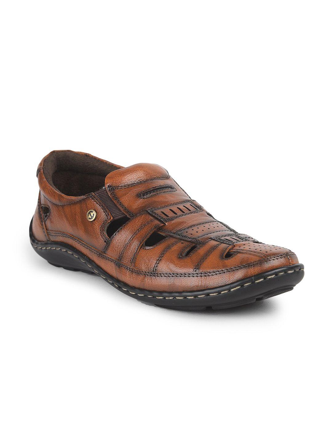 liberty men tan leather comfort sandals