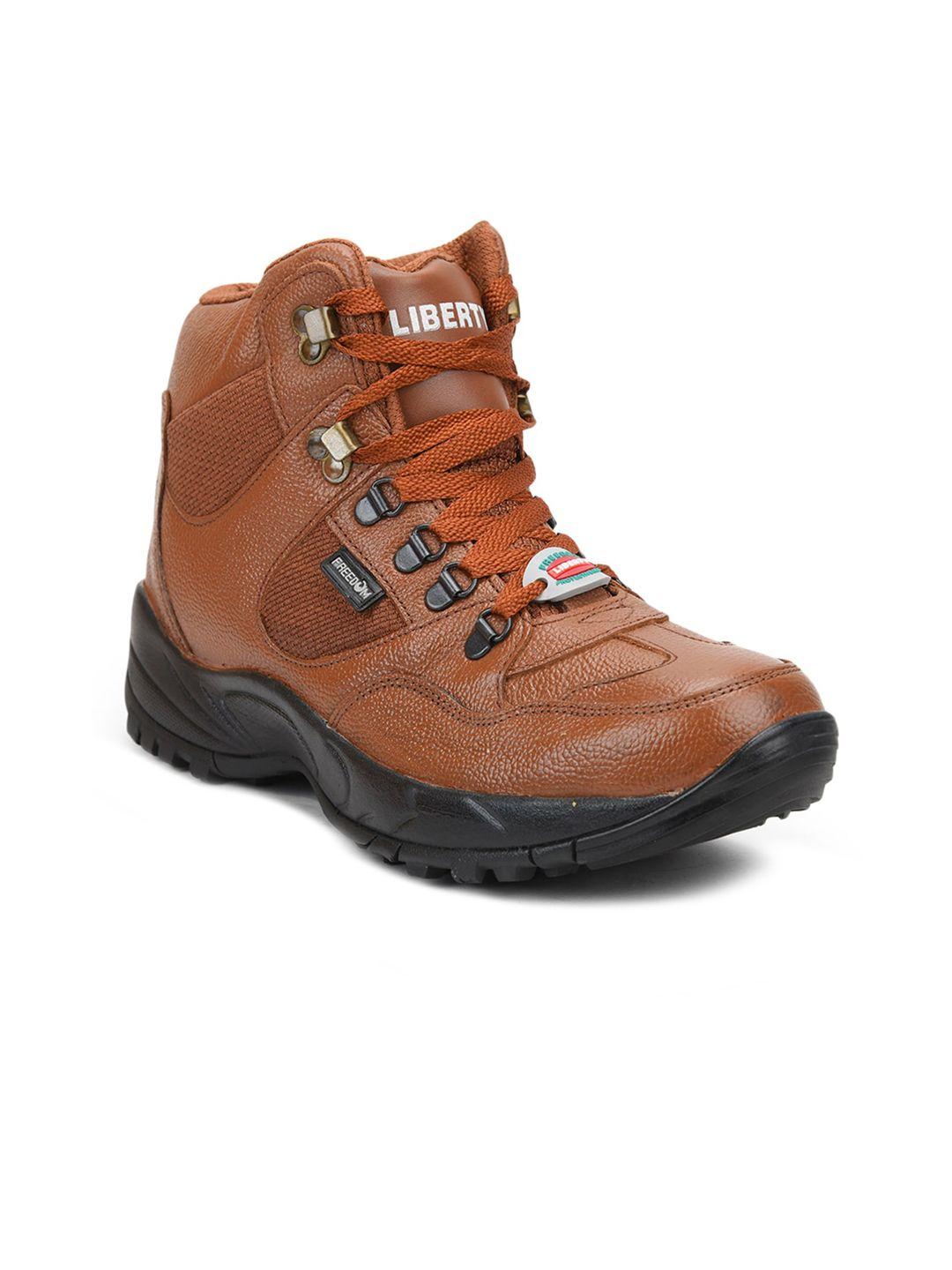 liberty men tan trekking shoes