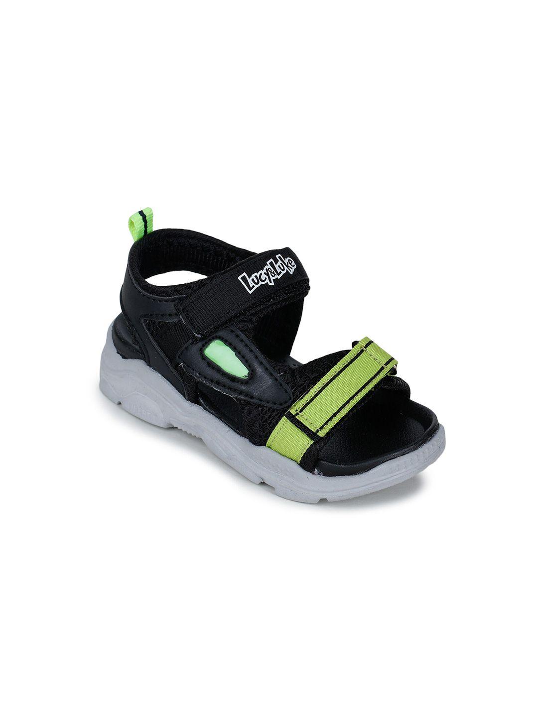 liberty unisex kids black & green comfort sandals