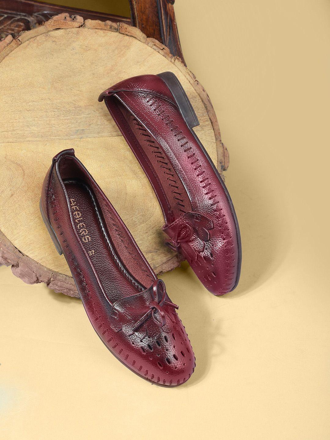 liberty women textured leather loafers
