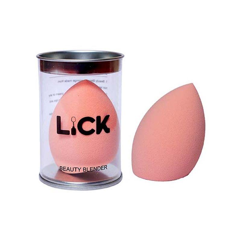 lick peach makeup beauty blender puff sponge