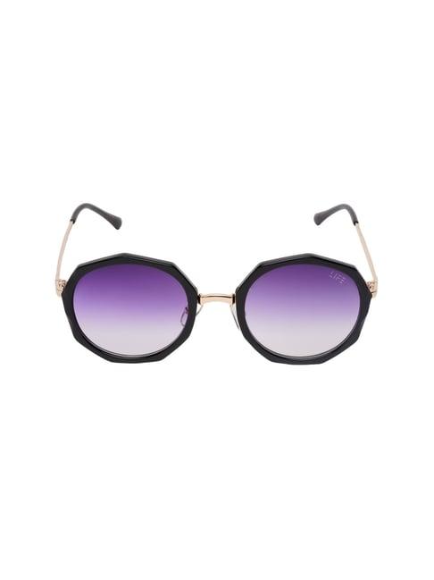 life black round sunglasses for women