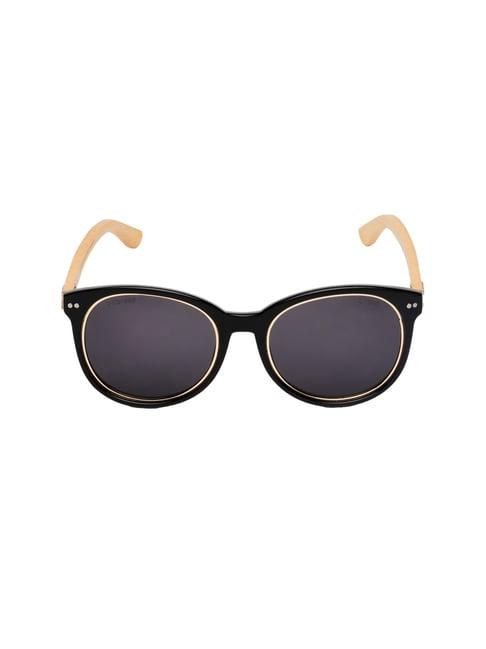 life black round unisex sunglasses