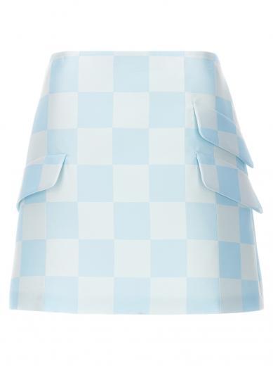 light blue contrasto skirt