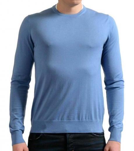 light blue crewneck pullover