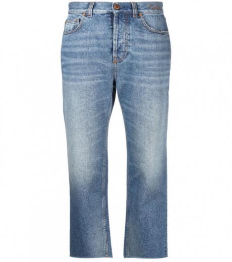light blue denim cotton jeans