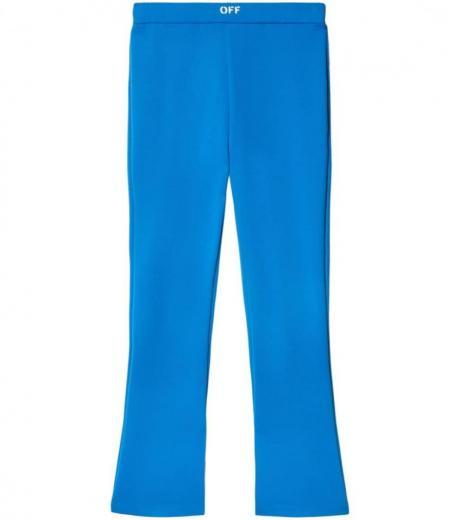 light blue light blue high waisted flared leggings