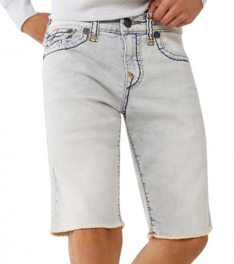 light blue relaxed straight flap super t shorts