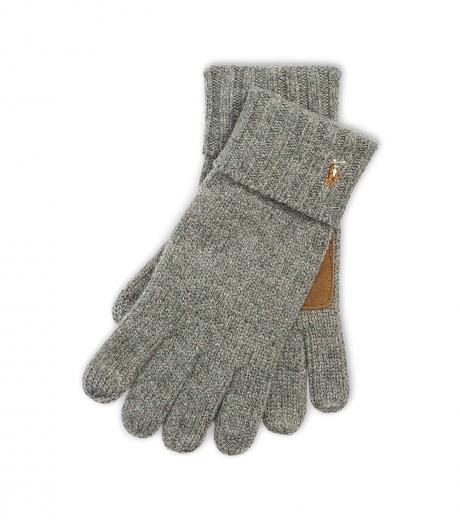 light grey logo gloves