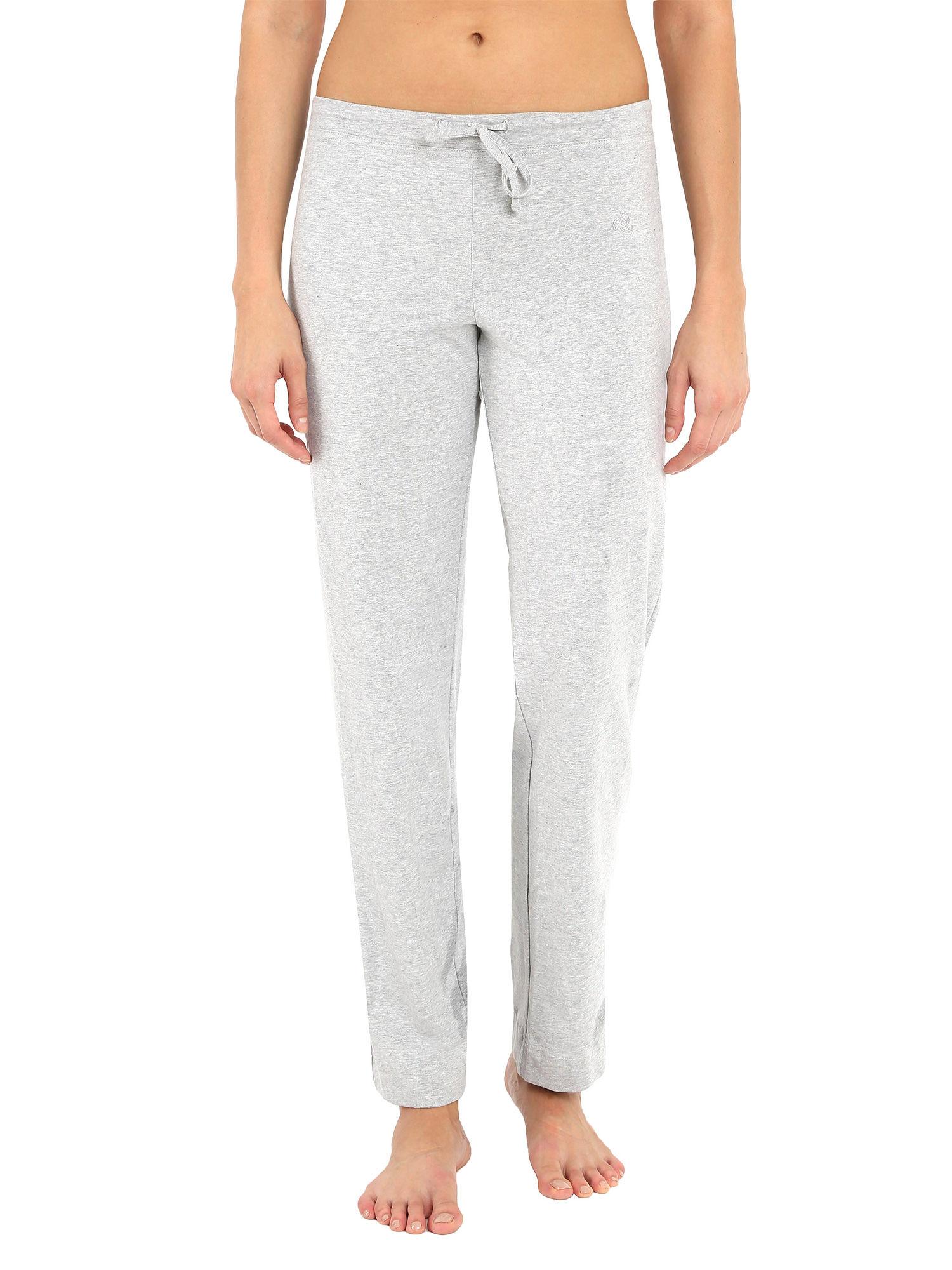 light grey melange lounge pants - style number - 1301