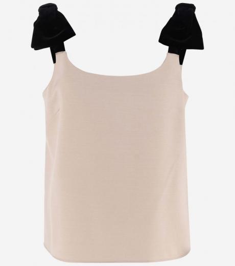 light pink bow detail top
