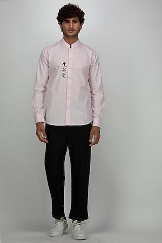 light pink cotton shirt