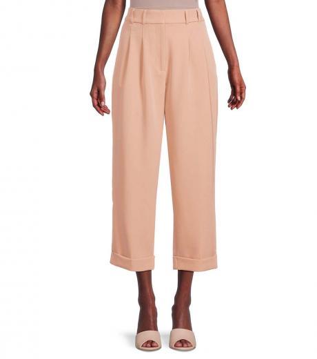 light pink high rise cropped pants