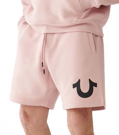 light pink logo relaxed shorts