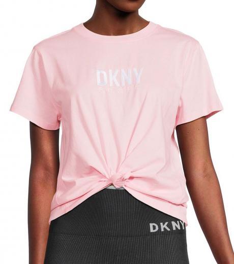 light pink logo twisted t-shirt