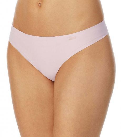light pink logo-printed hipster underwear