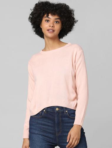 light pink pullover