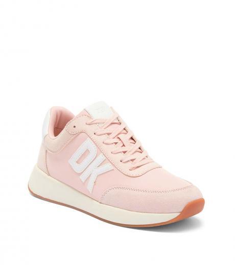 light pink side logo sneakers