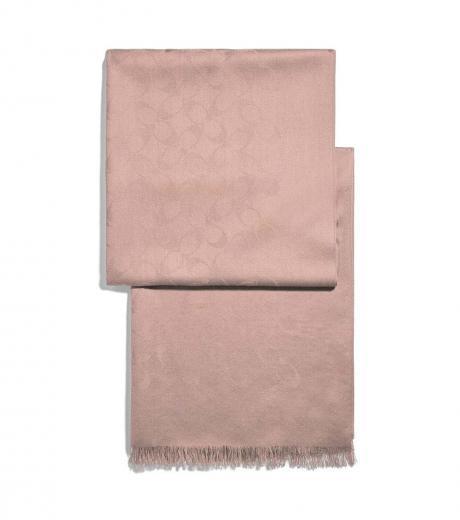 light pink signature scarf