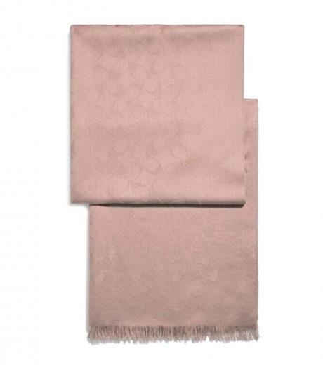 light pink signature wrap scarf