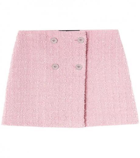 light pink tweed mini skirt