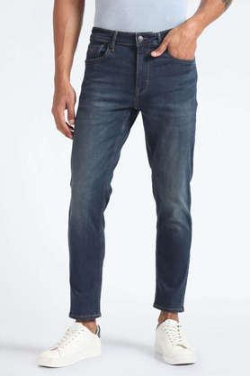 light-wash-cotton-tapered-fit-men's-jeans---blue