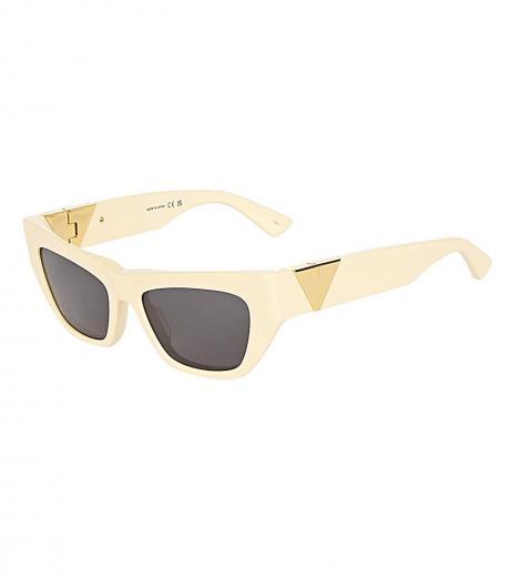 light yellow cat eye sunglasses