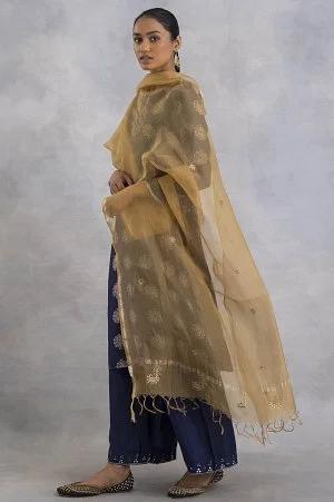light yellow solid silk organza drape
