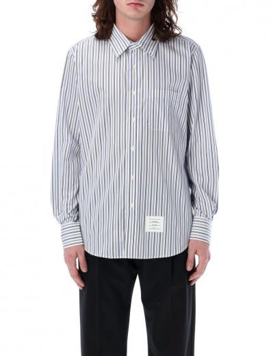 light blue 4 bar straight fit shirt