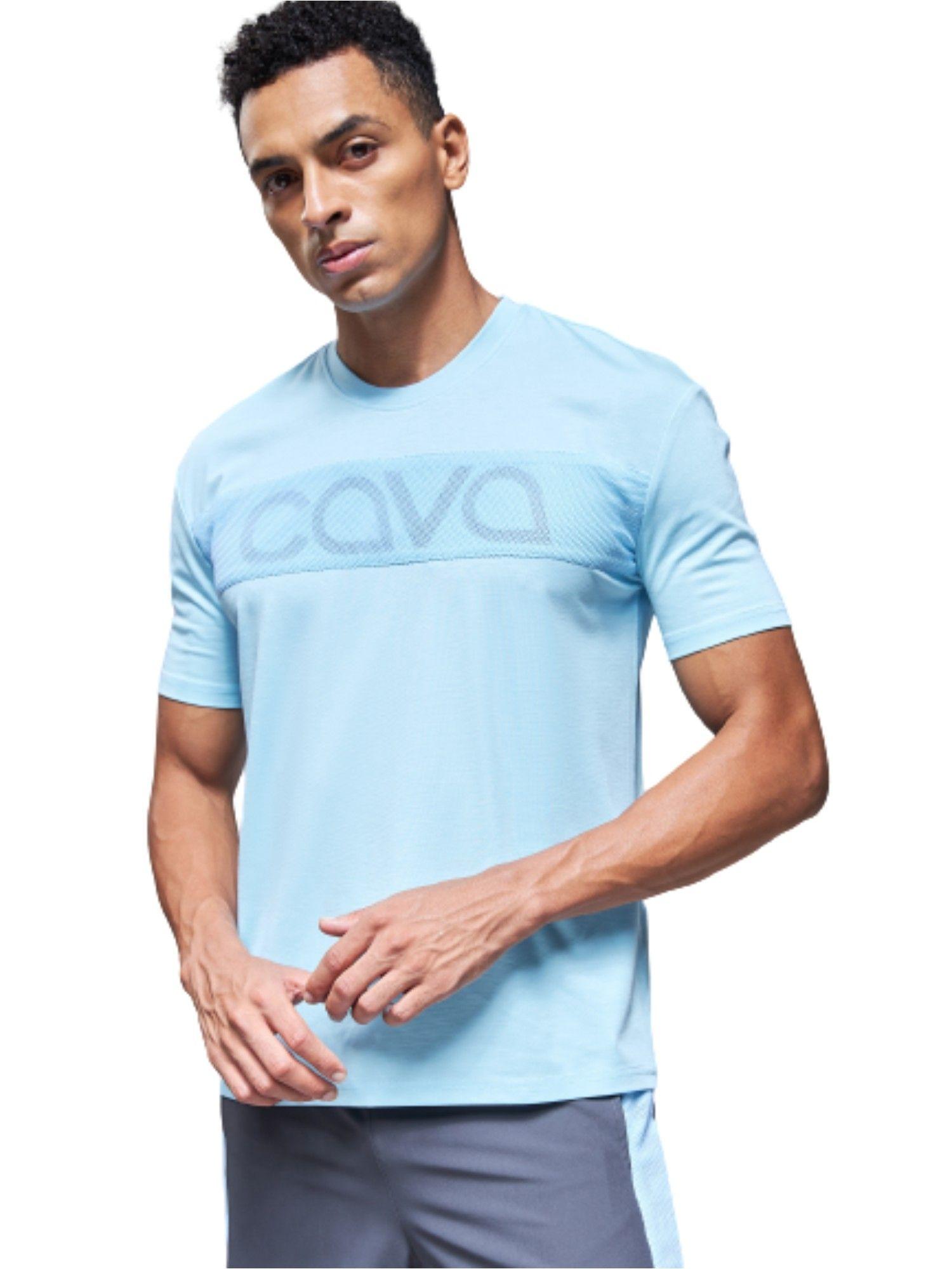 light blue chase printed t-shirt