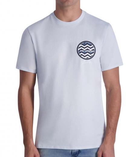 light blue circle logo t-shirt