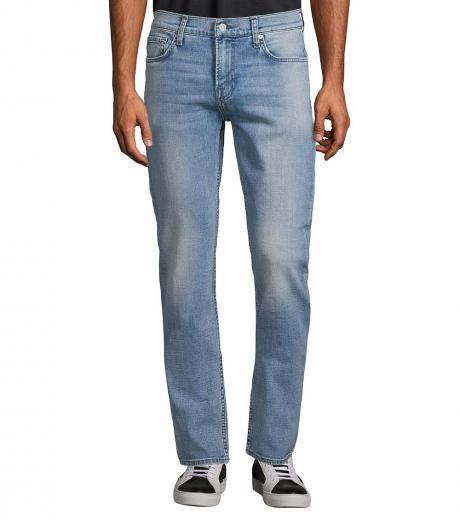 light blue classic slim-fit jeans